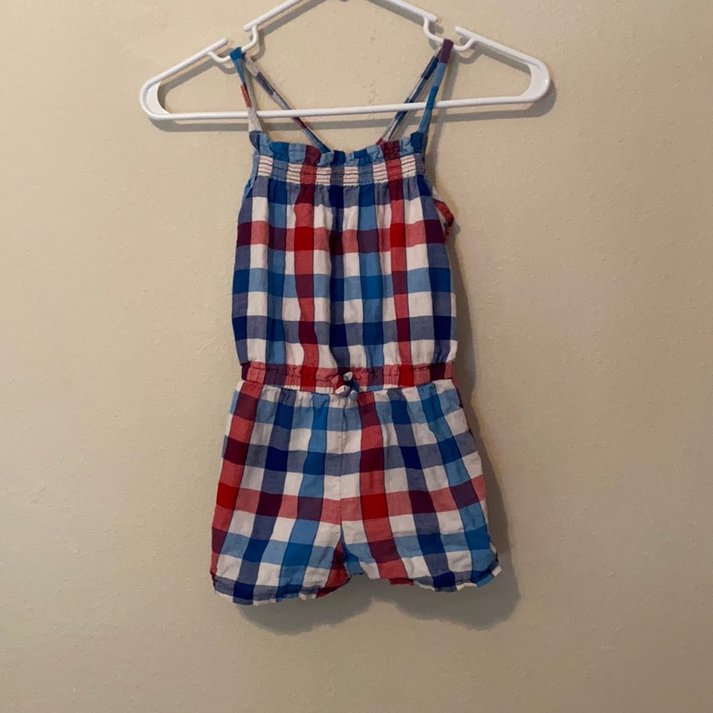 Cat & jack Red and blue checkered 6X jumper